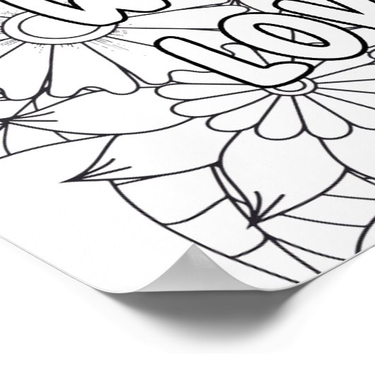 大人の着色 – 「私は強く育つ…」 前向き ポスター (角)