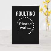 大人の自覚がもう少し待って カード (黄色い花)