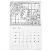 大人の色、自分のカレンダーに色を付ける カレンダー (2月 2026)