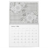 大人の色、自分のカレンダーに色を付ける カレンダー (1月 2026)