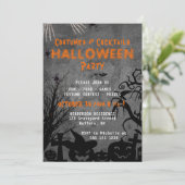 大人の衣装とカクテルハローウィンパーティ 招待状 (スタンド正面)