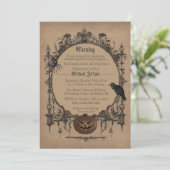 大人の衣装ハロウィーンの招待状 招待状 (スタンド正面)