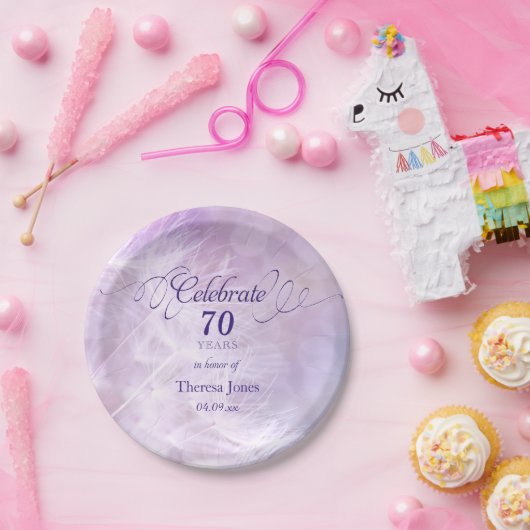 大人の誕生会のカスタム7インチの紙皿 ペーパープレート (パーティー)