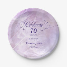 大人の誕生会のカスタム7インチの紙皿