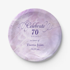 大人の誕生会のカスタム7インチの紙皿 ペーパープレート