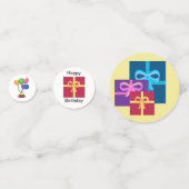 大人の誕生日カクテルパーティー コンフェッティ (裏面)