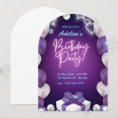 大人の誕生日パーティーを特別なものに！カスタマイズ可能な誕生日招待状 招待状 (正面/裏面)