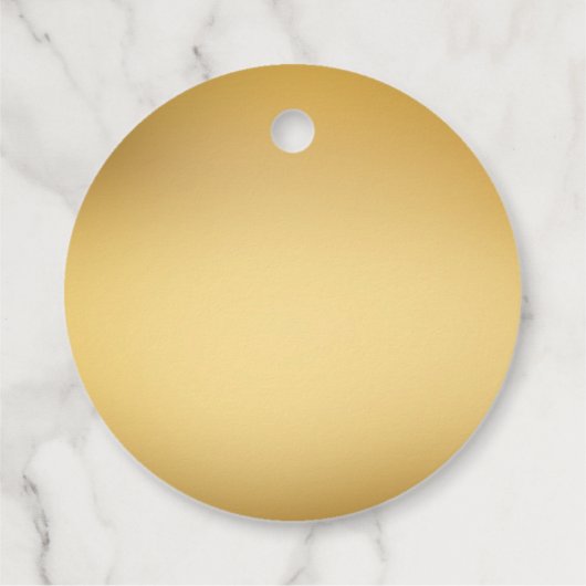 大人の誕生日パーティーエレガント金ゴールドミニマル フェイバータグ (裏面)