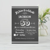 大人の誕生日パーティー招待状 50歳、60歳、40歳 招待状 (スタンド正面)