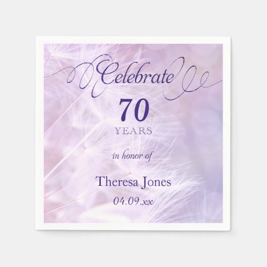 大人の誕生日パーティー標準カクテルナプキン スタンダードカクテルナプキン (正面)