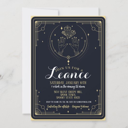 大人の誕生日パーティー 招待状 (正面)