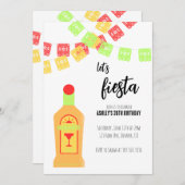 大人の誕生日フィエスタ招待状 招待状 (正面/裏面)