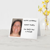 大人の誕生日 カード (黄色い花)