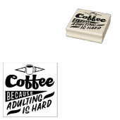 大人の責任がつらいからコーヒー ラバースタンプ (押印)