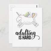 大人の責任はつらいよ 面白い ポストカード (正面/裏面)