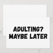 大人の責任は後でいいや 招待状 (正面/裏面)