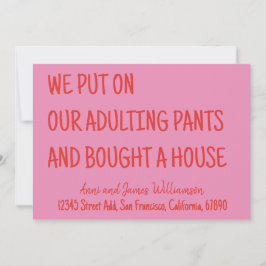 大人の責任を背負って家を買いました 案内状