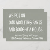 大人の責任を背負って家を買いました A 案内状 (正面/裏面)