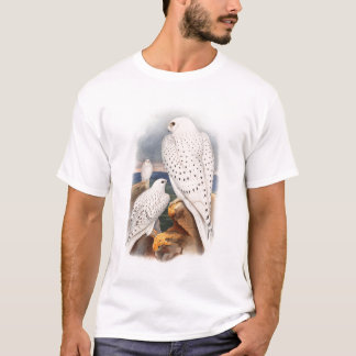 大人の軽いグリーンランドの《鳥》ハヤブサの鳥イギリス Tシャツ