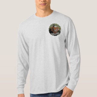 大人の長袖のRaglan RFTのロゴ Tシャツ