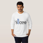 大人の長袖ホワイトシャツ Tシャツ (正面フル)