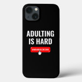 大人の階段は難しい - 登録解除|カスタマイズ可能な名言 Case-Mate iPhoneケース (裏面)