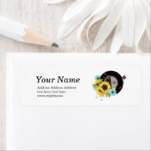 大人の音楽差出人住所シール ラベル (インサイチュ)