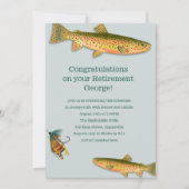 大人の魚釣りをテーマにしたパーティの招待状 招待状 (正面)