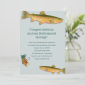 大人の魚釣りをテーマにしたパーティの招待状 招待状 (スタンド正面)