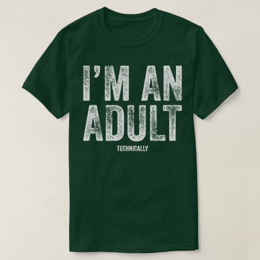 大人の18おもしろい番目の誕生日 Tシャツ (デザイン正面)