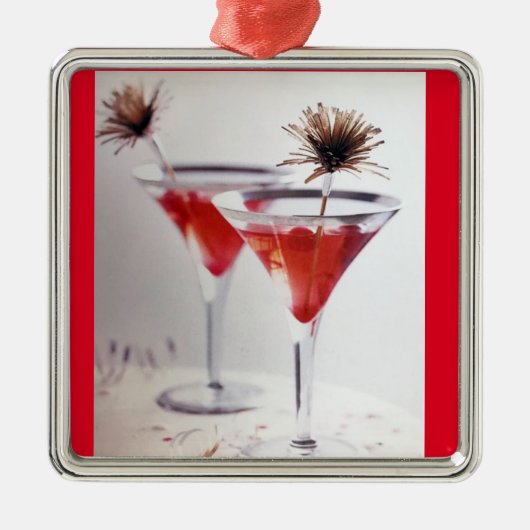 **大人の「応援」**カッコいいクリスマス飾り メタルオーナメント (正面)