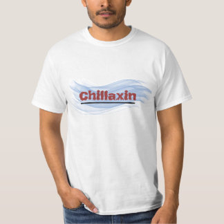 大人のTシャツの青い波Chillaxin Tシャツ