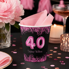 大人へのステップ 40歳の誕生日パーティー 紙コップ