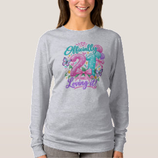 大人への第一歩!21歳の誕生日おめでとうTシャツ Tシャツ