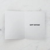 大人への誕生日カードにぴったりなユーモア カード (内部)