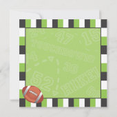 大人または子供のためのサッカーパーティの招待状 招待状 (裏面)