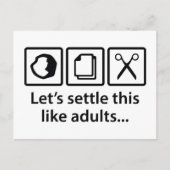 大人みたいに決着をつけよう… ポストカード (正面)