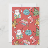 大人も子供もレトロドゥードルクリスマスパーティー 招待状 (裏面)