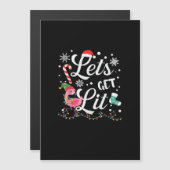 大人も楽しめるリッとしたフラミンゴの面白いクリスマス (正面/裏面)