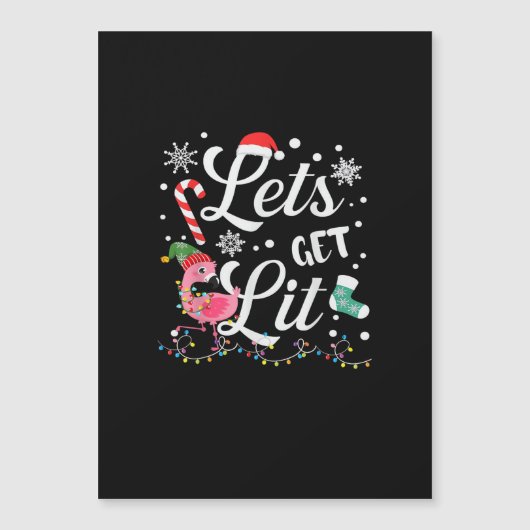 大人も楽しめるリッとしたフラミンゴの面白いクリスマス (正面)