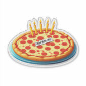 大人も楽しめる「ピザ、ケーキ、リピート!"」 シール (正面)