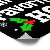 大人も着やすいパジャマ風クリスマスTシャツ メンズ ポスター (角)