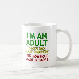 大人をやめられない人向けの面白いマグカップ コーヒーマグカップ