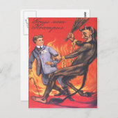 大人を罰するクランプス ポストカード (正面/裏面)