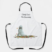 大人エプロン葉のドードル犬 エプロン (正面)