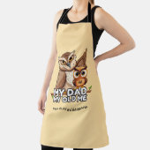 大人エプロン:私のパパ私の古い私(茶色) エプロン (インサイチュ)