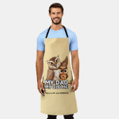 大人エプロン:私のパパ私の古い私(茶色) エプロン (着用した状態)