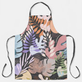 大人エプロン：離れ抽象芸術（灰色） エプロン (正面)