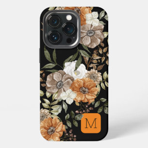 大人エレガントなブラック+ブラウンカラーコーデ iPhone 13 PROケース