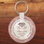大人エレガント向け，誕生日向け結婚, キーホルダー (正面)